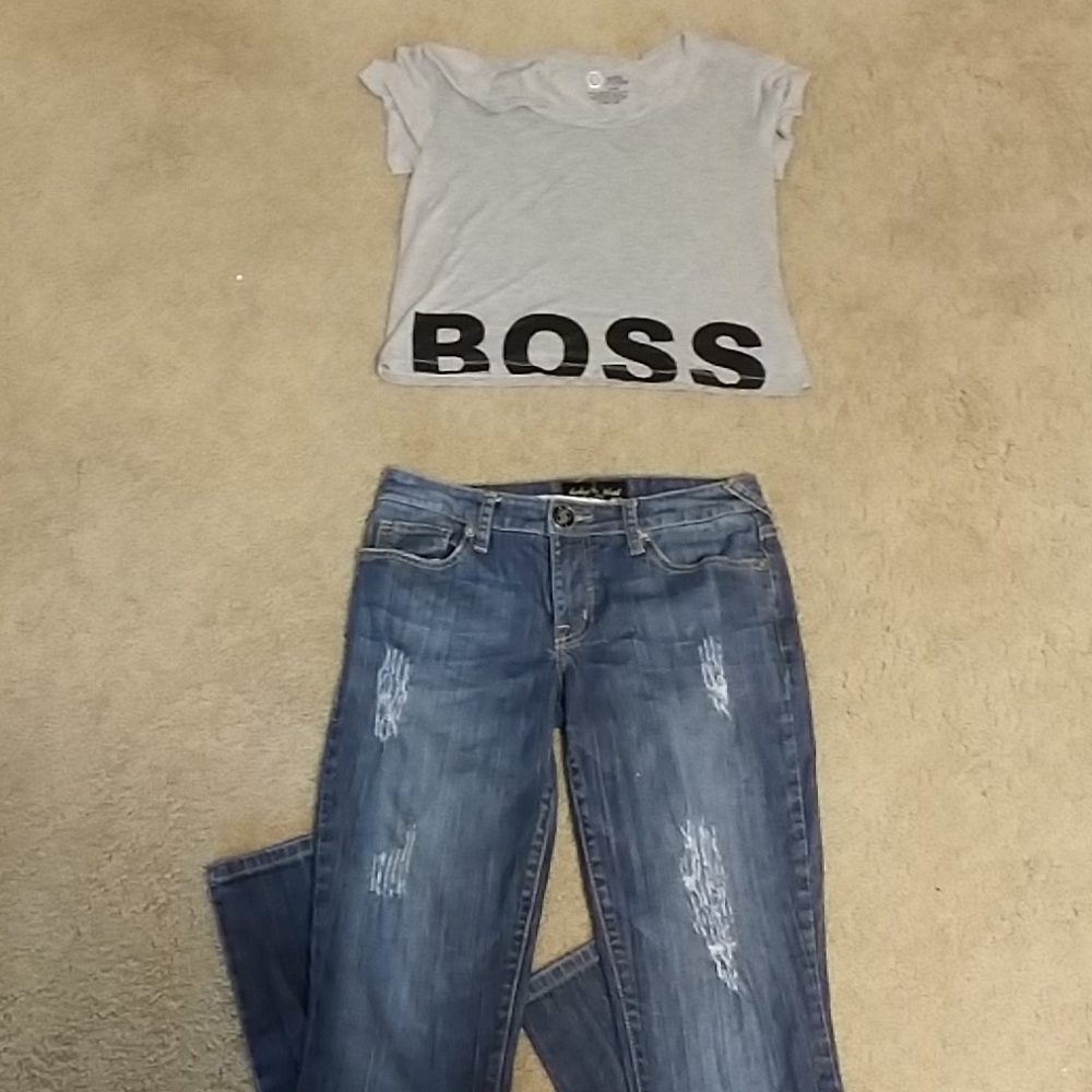 Baby Phat jeans and Crop top